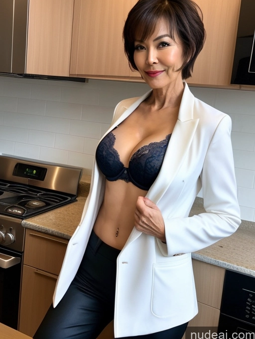 related ai porn images free for Milf Perfect Boobs Beautiful Perfect Body 60s Pixie Chinese Kitchen Bra Casual Jacket Professor Stylish Suit Cleavage Detailed Sexy Face