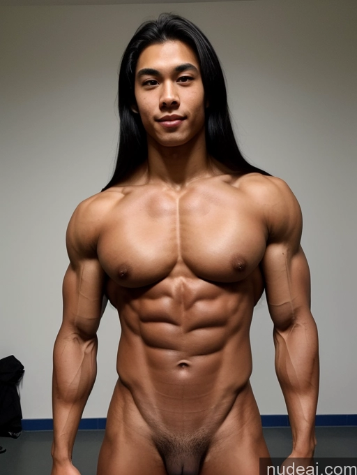 related ai porn images free for Perfect Boobs 18 Black Hair Long Hair Asian Front View Bodybuilder Muscular Abs Skinny