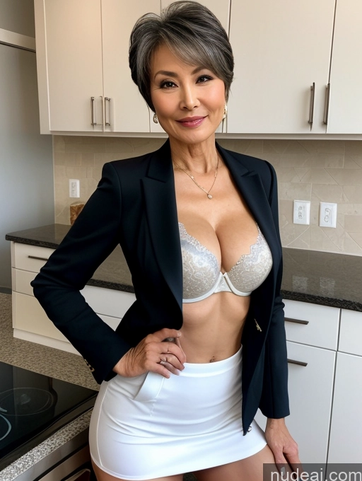 related ai porn images free for Milf Perfect Boobs Beautiful Perfect Body 60s Pixie Chinese Kitchen Bra Casual Jacket Professor Stylish Suit Cleavage Detailed Sexy Face