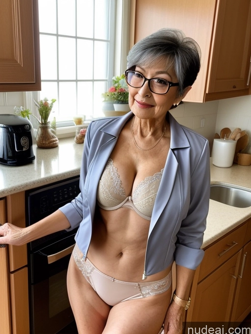 related ai porn images free for Milf Perfect Boobs Beautiful Glasses Perfect Body 80s Pixie Japanese Kitchen Blouse Bra Jacket Suit Cleavage Partially Nude Detailed