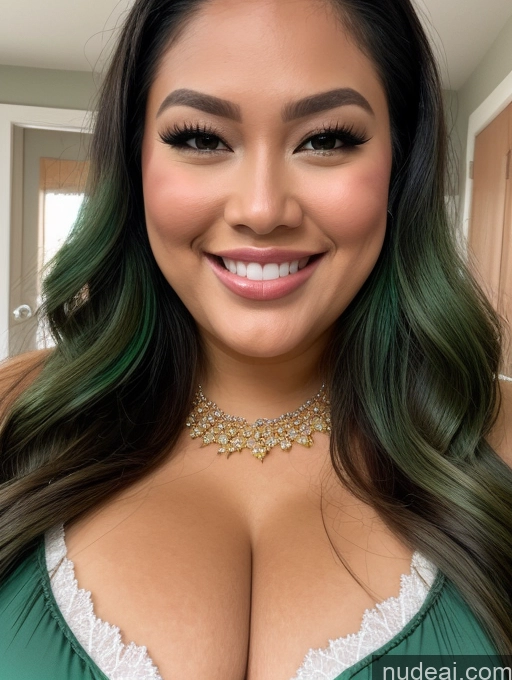 related ai porn images free for Miss Universe Model Busty Filipina Perfect Boobs Beautiful Thick Chubby Fat Happy Green Hair Onesie Cleavage Jewelry Pearl Jewelry Close-up View