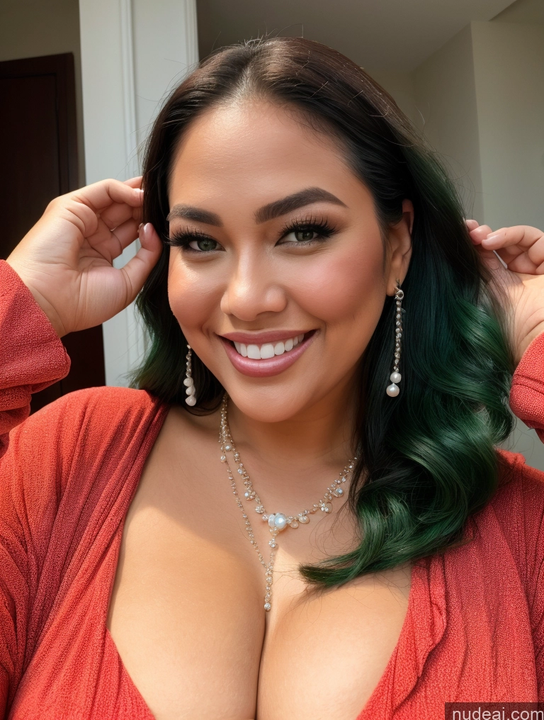 related ai porn images free for Miss Universe Model Busty Filipina Perfect Boobs Beautiful Thick Chubby Fat Happy Green Hair Onesie Cleavage Jewelry Pearl Jewelry Close-up View