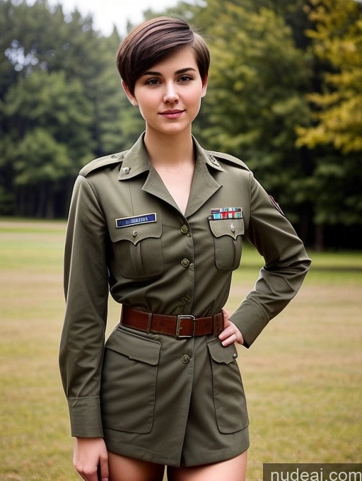 related ai porn images free for Perfect Boobs Beautiful Skinny 18 Short Hair Military