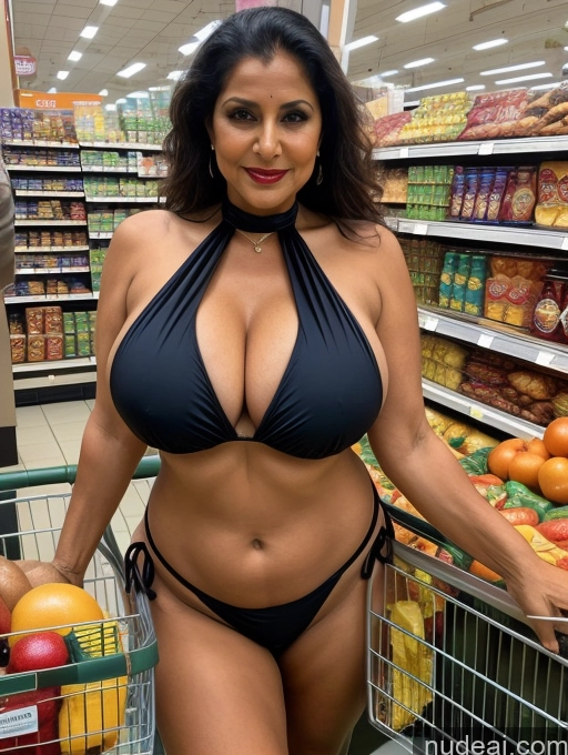 related ai porn images free for Milf One Busty Huge Boobs Tanned Skin Front View Microkini Thong Vampire Indian Grocery 80s