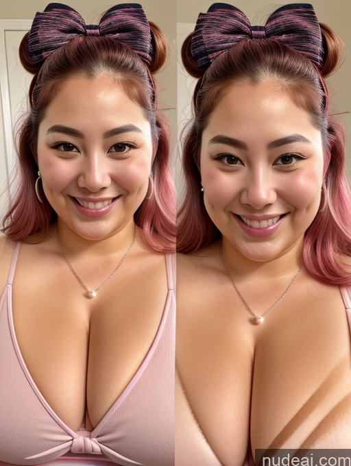 related ai porn images free for Model Busty Filipina Fat Chubby Thick Bows Happy Cleavage Jewelry Pearl Jewelry 30s Onoff Close-up View Pink Hair