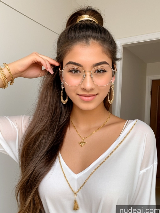 related ai porn images free for Sorority Beautiful 18 Ponytail Diamond Jewelry Gold Jewelry Jewelry Thin Round Glasses Tunic