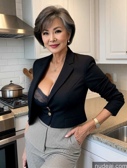 related ai porn images free for Milf Perfect Boobs Beautiful Perfect Body Pixie Chinese Kitchen Bra Casual Jacket Professor Stylish Suit Cleavage Detailed Sexy Face 70s