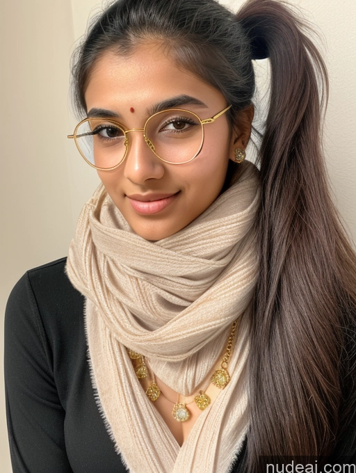 related ai porn images free for Sorority Beautiful 18 Ponytail Diamond Jewelry Gold Jewelry Jewelry Thin Round Glasses Indian Scarf