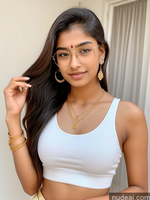 related ai porn images free for Sorority Beautiful 18 Ponytail Diamond Jewelry Gold Jewelry Jewelry Thin Round Glasses Indian Tank Top