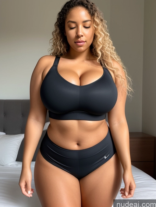 related ai porn images free for Woman Two Huge Boobs Busty Beautiful Big Ass Thick Short Big Hips 20s Sexy Face Blonde Curly Hair White Skin Detail (beta) Front View Sleeping Sports Bra Short Shorts