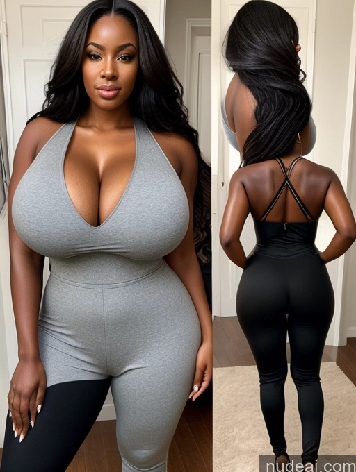 related ai porn images free for Huge Boobs Cleavage Sexy Face Woman Perfect Boobs Big Ass Thick Big Hips Perfect Body 30s Black Hair Long Hair African Jumpsuit