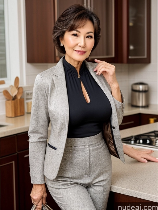 related ai porn images free for Milf Perfect Boobs Beautiful Perfect Body 70s Pixie Chinese Kitchen Bra Casual Jacket Professor Stylish Suit Cleavage Detailed Sexy Face