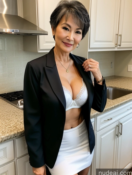 related ai porn images free for Milf Perfect Boobs Beautiful Perfect Body 70s Pixie Chinese Kitchen Bra Casual Jacket Professor Stylish Suit Cleavage Detailed Sexy Face