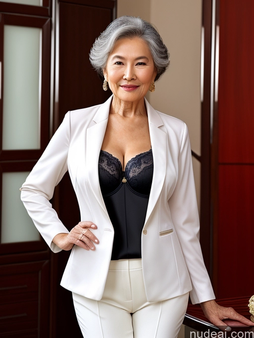 related ai porn images free for Woman Perfect Boobs Beautiful Perfect Body Chinese Blouse Bra Jacket Professor Stylish Suit Detailed 80s