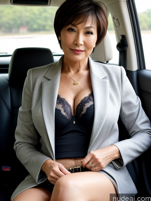 related ai porn images free for Milf Perfect Boobs Beautiful Perfect Body 60s Chinese Car Bra Casual Jacket Professor Stylish Suit Cleavage Detailed Sexy Face Short Hair