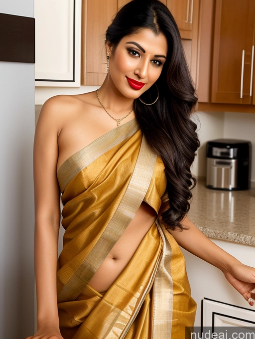 related ai porn images free for Woman One Perfect Boobs Beautiful Lipstick Big Ass Long Legs Perfect Body 30s Happy Seductive Pouting Lips Ponytail Indian Front View Spreading Legs Dress Sari Traditional Kitchen