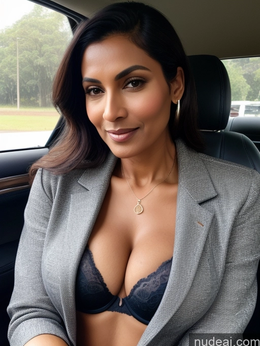 related ai porn images free for Milf Perfect Boobs Beautiful Perfect Body Dark Skin 60s Indian Car Bra Casual Jacket Professor Stylish Suit Cleavage Detailed Sexy Face