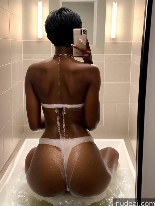 related ai porn images free for 18 Sexy Face Blonde Short Hair African Mirror Selfie Bathroom Front View Bathing Nude Bright Lighting