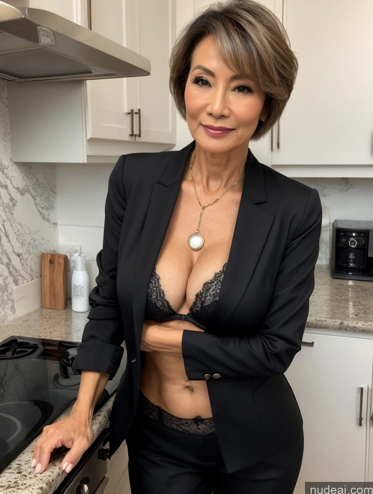 related ai porn images free for Milf Perfect Boobs Beautiful Perfect Body 60s Pixie Chinese Kitchen Bra Casual Jacket Professor Stylish Suit Cleavage Detailed Sexy Face