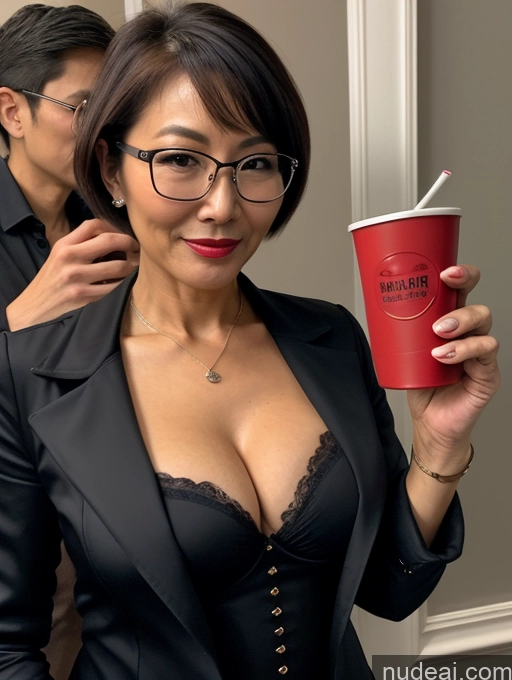 related ai porn images free for Milf Perfect Boobs Beautiful Glasses Perfect Body 50s Pixie Chinese Mirror Selfie Party Blouse Bra Jacket Professor Stylish Suit Cleavage Dark Lighting Detailed