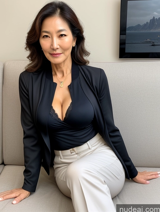 related ai porn images free for Milf Perfect Boobs Beautiful Perfect Body 70s Korean Couch Bra Casual Jacket Professor Stylish Suit Cleavage Detailed Sexy Face