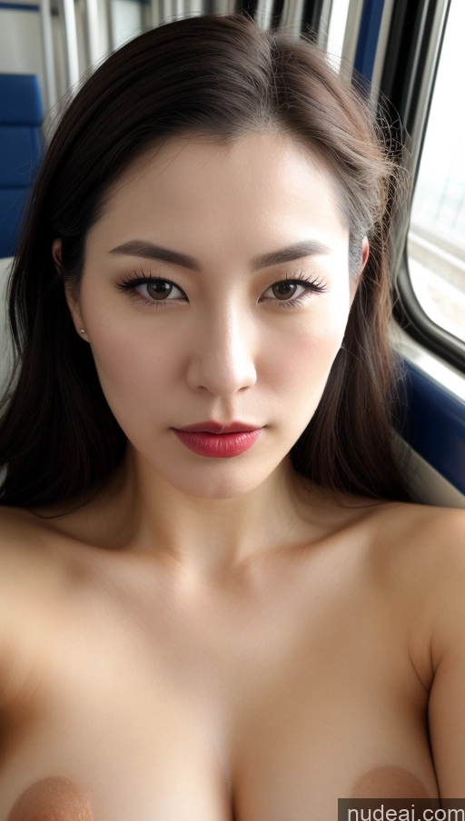 related ai porn images free for Woman One Beautiful Lipstick Fairer Skin 30s Black Hair Slicked Korean Detailed Close-up View Train Skin Detail (beta) Perfect Boobs