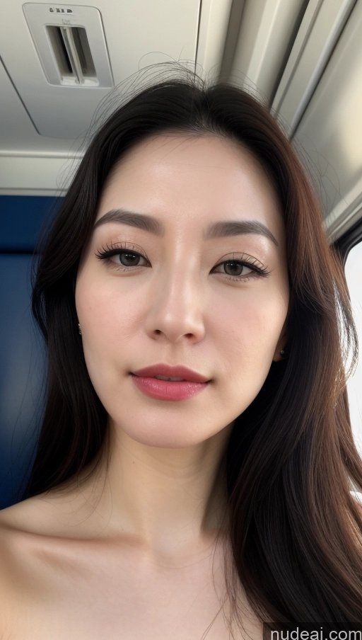 related ai porn images free for Woman One Beautiful Lipstick Fairer Skin 30s Black Hair Slicked Korean Close-up View Train Skin Detail (beta) Detailed Simple