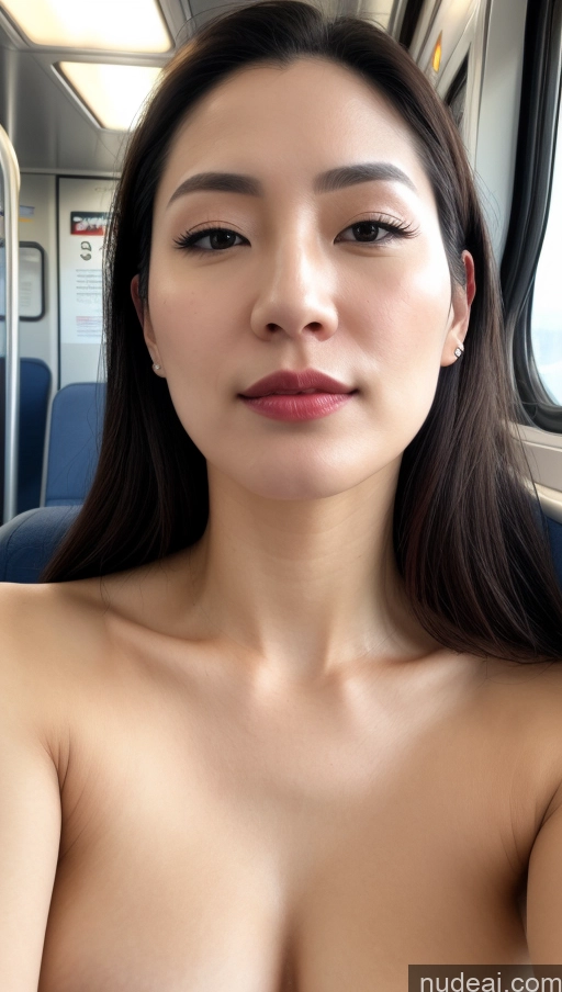 related ai porn images free for Woman One Beautiful Lipstick Fairer Skin 30s Black Hair Slicked Korean Close-up View Train Skin Detail (beta) Detailed Simple