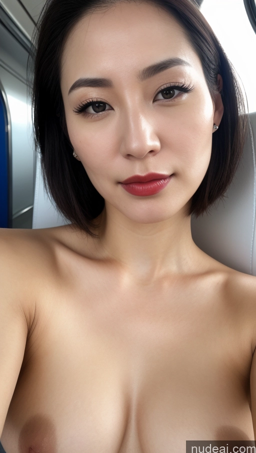 related ai porn images free for Woman One Beautiful Lipstick Fairer Skin 30s Black Hair Slicked Korean Close-up View Train Skin Detail (beta) Detailed Simple