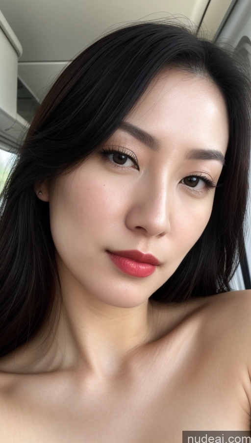 related ai porn images free for Woman One Beautiful Lipstick Fairer Skin 30s Black Hair Slicked Korean Close-up View Train Skin Detail (beta) Detailed Simple