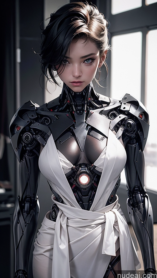 related ai porn images free for Dark Lighting Jewelry Partially Nude Futuristicbot V2 Maid 18 Serious Sexy Face Cyberpunk Cyborg Working Out Stylish Dress