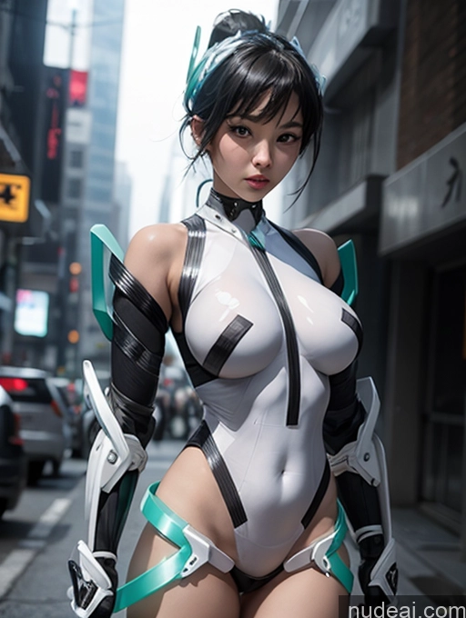 related ai porn images free for Detailed Dark Lighting Jewelry Transparent Deva Battle Suit/Angela Balzac Cosplay Stylish Tie Sci-fi Armor Cyberpunk Ponytail Black Hair Korean Cyborg Big Hips Perfect Boobs Perfect Body Beautiful Alternative