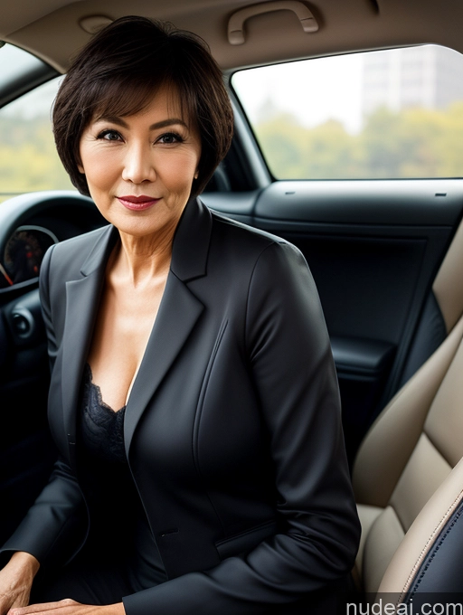 related ai porn images free for Milf Perfect Boobs Beautiful Perfect Body Chinese Car Bra Jacket Professor Stylish Suit Cleavage Detailed Sexy Face Short Hair 70s Dark Lighting