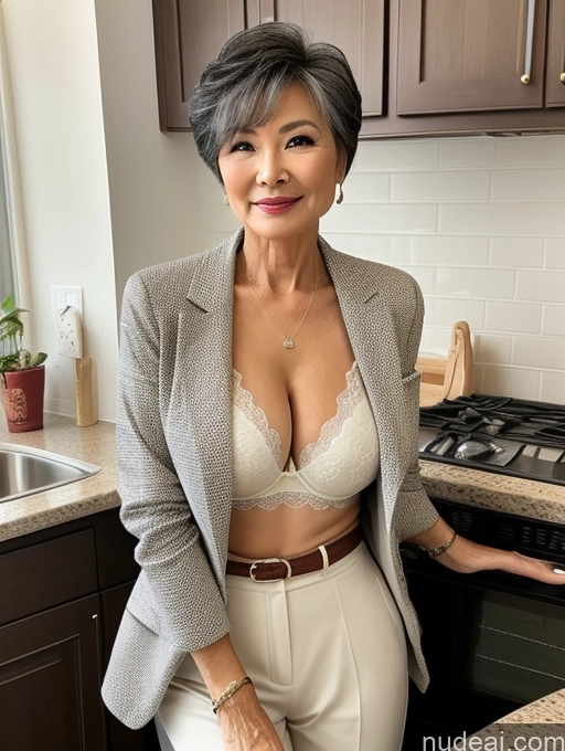 related ai porn images free for Milf Perfect Boobs Beautiful Perfect Body Pixie Chinese Kitchen Bra Casual Jacket Professor Stylish Suit Cleavage Detailed Sexy Face 70s