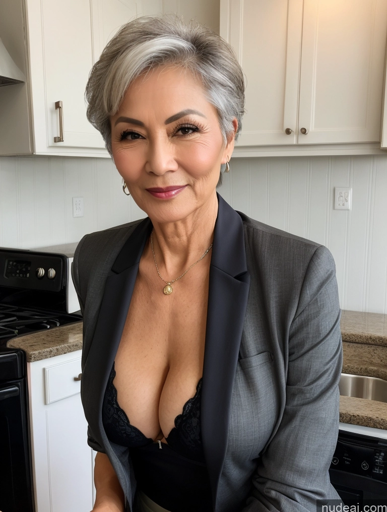 related ai porn images free for Milf Perfect Boobs Beautiful Perfect Body Pixie Chinese Kitchen Bra Casual Jacket Professor Stylish Suit Cleavage Detailed Sexy Face 70s