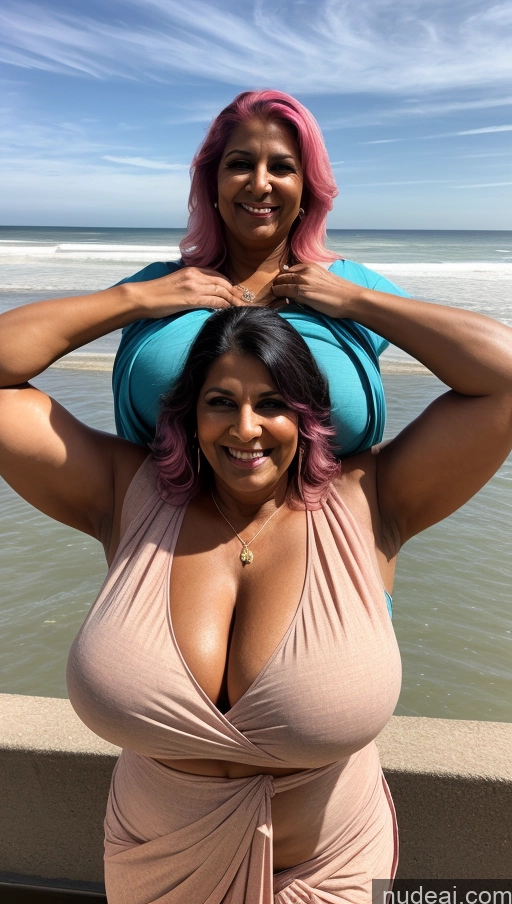 related ai porn images free for Milf Huge Boobs Beautiful Tattoos Muscular Big Ass Thick Fat Tall Long Hair 60s Indian T-pose Dark Lighting Sexy Face Front View Happy Blouse Sari Beach Dark Skin Pink Hair