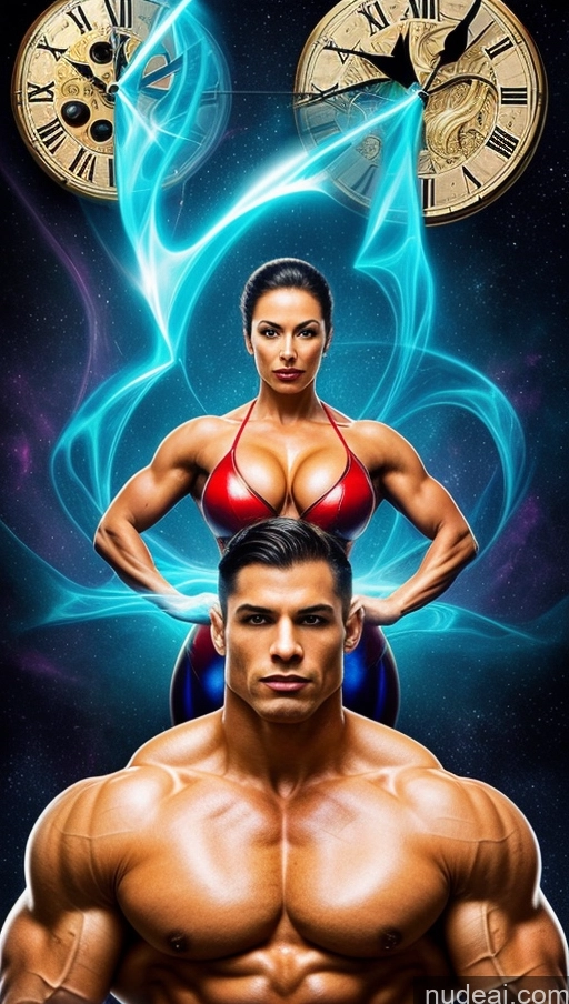 related ai porn images free for Bodybuilder Several Busty Muscular Abs Surrealist Dynamic View Superhero Powering Up