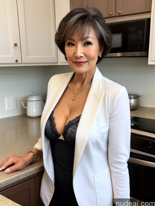 related ai porn images free for Milf Perfect Boobs Beautiful Perfect Body 70s Pixie Chinese Kitchen Bra Casual Jacket Professor Stylish Suit Cleavage Detailed Sexy Face