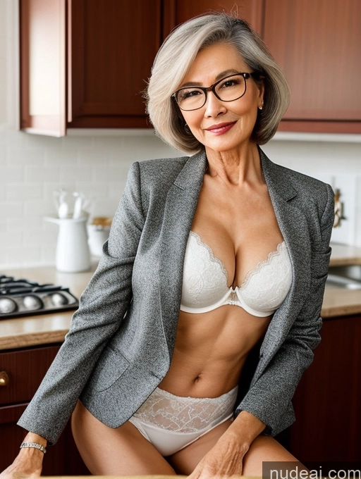 related ai porn images free for Milf Perfect Boobs Beautiful Perfect Body 70s Pixie Chinese Kitchen Bra Casual Jacket Professor Stylish Suit Cleavage Detailed Sexy Face Glasses