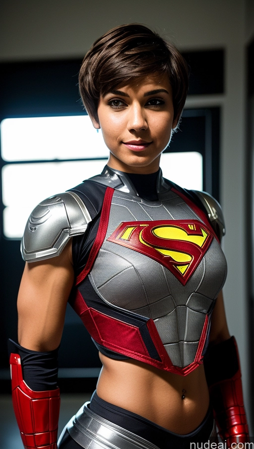 related ai porn images free for Cyborg Muscular 18 Brunette Short Hair Indian Superhero