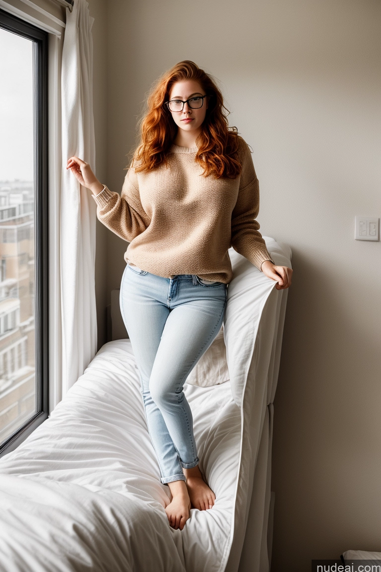 related ai porn images free for Sorority Huge Boobs Big Ass Chubby Short Fairer Skin Thick Glasses 18 Ginger Irish Bedroom Casual Jeans Sweater Messy