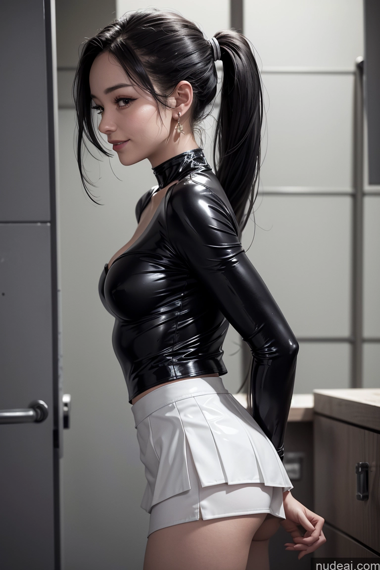 related ai porn images free for Woman One Small Tits Beautiful Thick Short Big Ass 18 Happy Black Hair Ponytail Japanese Prison Side View Micro Skirt Cleavage Pearl Jewelry Bright Lighting Detailed Soft Anime Latex