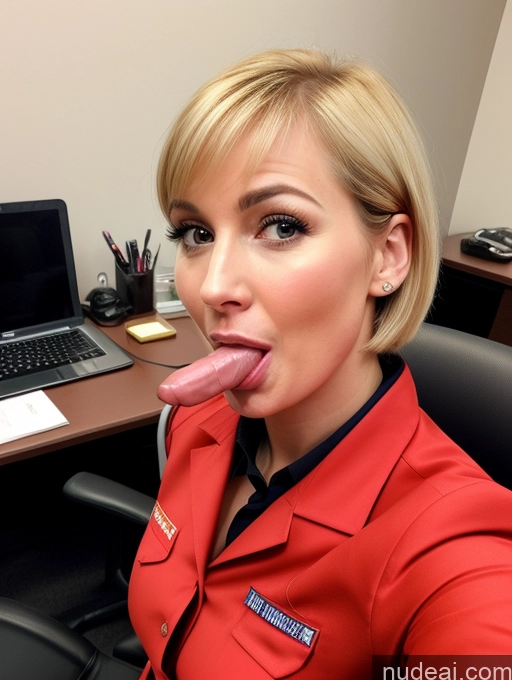 related ai porn images free for Woman One Beautiful Lipstick Fairer Skin Perfect Body Short Small Tits 30s Happy Blonde Bobcut Latina Front View Firefighter Jewelry Blowjob Office