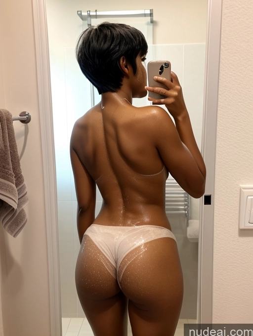 related ai porn images free for Athlete Dark Skin Short Small Ass 18 Ahegao Short Hair Latina Mirror Selfie Bathroom Front View Cumshot Nude