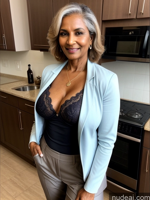 related ai porn images free for Milf Perfect Boobs Beautiful Perfect Body Dark Skin 70s Indian Kitchen Bra Casual Jacket Professor Stylish Suit Cleavage Detailed Sexy Face