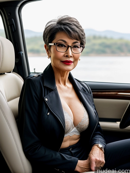 related ai porn images free for Milf Perfect Boobs Beautiful Glasses Lipstick Perfect Body Pixie Chinese Car Bra Casual Jacket Professor Stylish Suit Cleavage Dark Lighting Detailed Sexy Face 70s