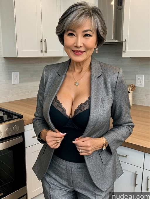 related ai porn images free for Milf Perfect Boobs Beautiful Perfect Body 70s Pixie Chinese Kitchen Bra Casual Jacket Professor Stylish Suit Cleavage Detailed Sexy Face