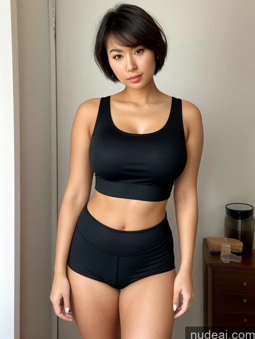 related ai porn images free for 18 Beautiful Big Ass Big Hips Bedroom Front View Serious Sexy Face Asian Pixie Perfect Boobs Tank Top Short Shorts