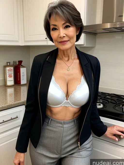 related ai porn images free for Milf Perfect Boobs Beautiful Perfect Body Pixie Chinese Kitchen Bra Casual Jacket Professor Stylish Suit Cleavage Detailed Sexy Face 70s