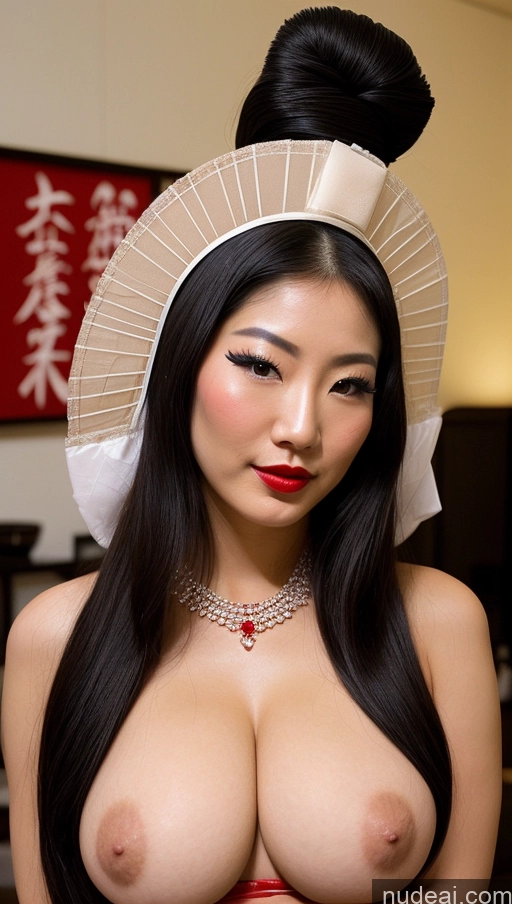 related ai porn images free for Busty Lipstick Pubic Hair Perfect Body Seductive Long Hair Black Hair Japanese Geisha Partially Nude Diamond Jewelry Party